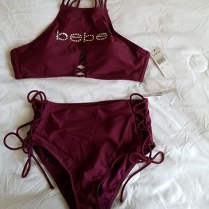 Women's BEBE High Waisted Swimsuit